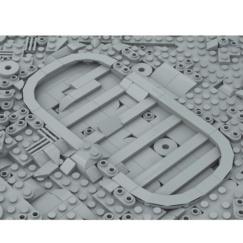 Footprint On The Moon MOC Building Kit | Lunar Exploration Display - 3