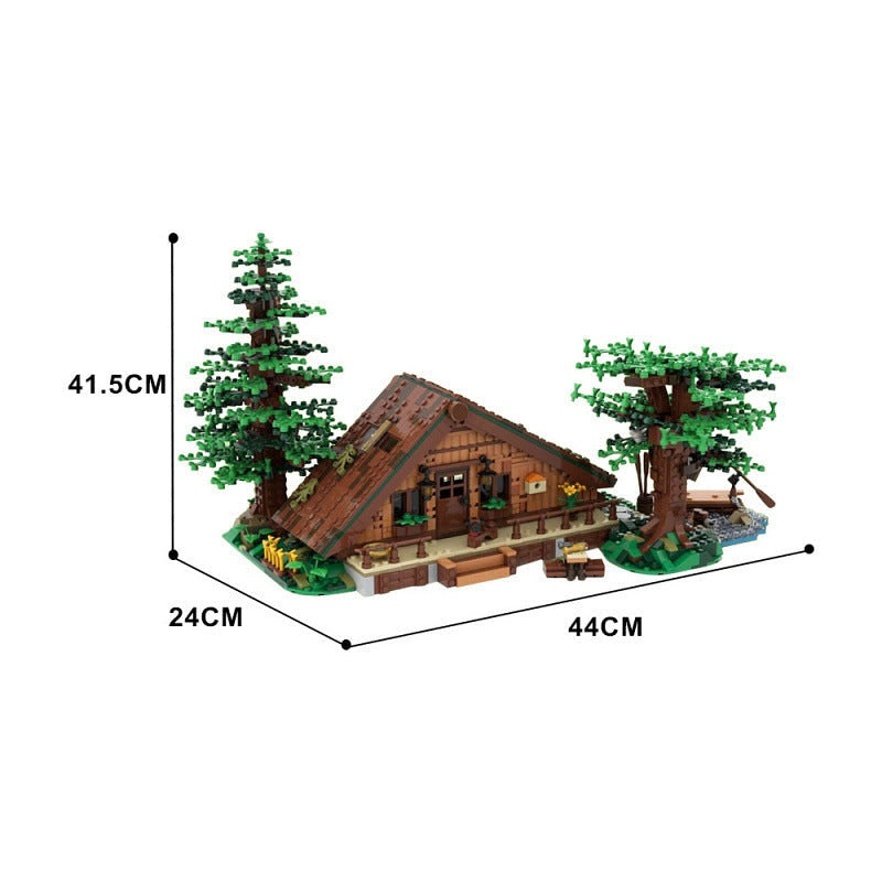 Forest Cabin MOC Building Kit | Rustic Woodland House Architecture Model - 4