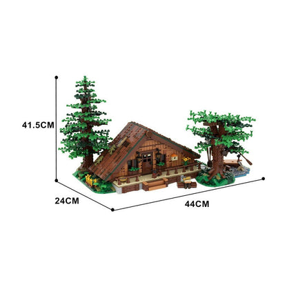 Forest Cabin MOC Building Kit | Rustic Woodland House Architecture Model - 4