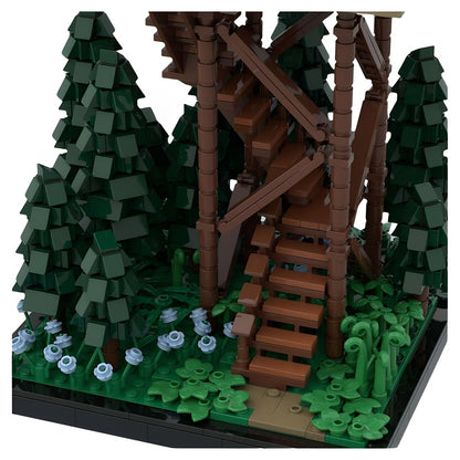 Forest Fire Lookout Tower MOC Building Kit - 2