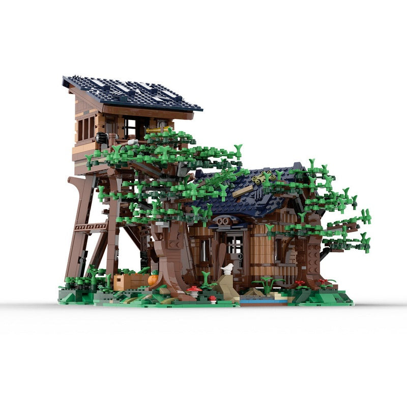 Forest Lookout MOC Building Kit | Woodland Tower Architecture Model - 2
