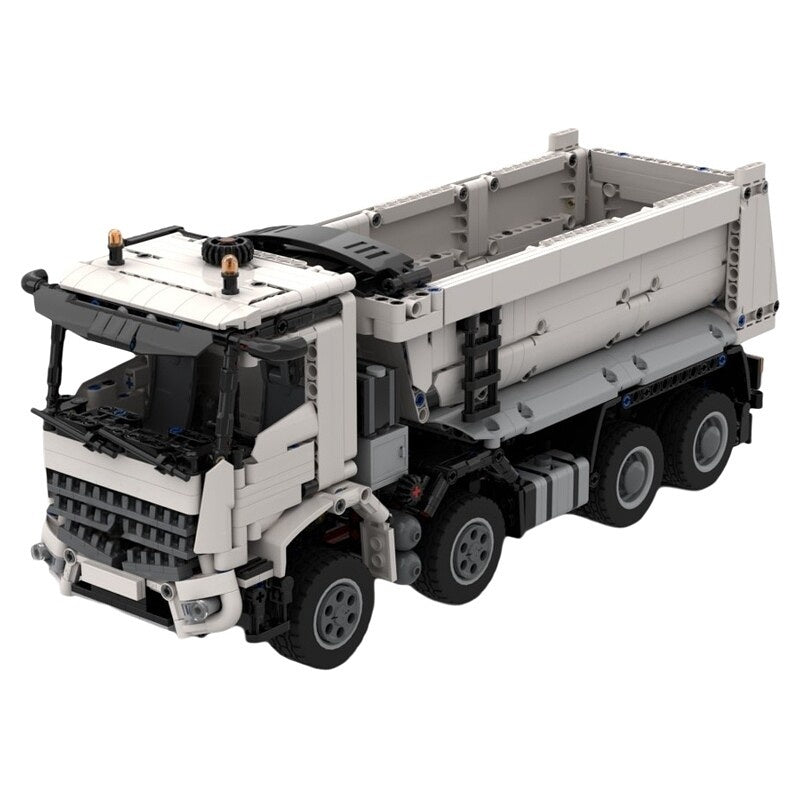 Four-Axle Heavy-Duty Tipper Truck MOC Building Kit - 1