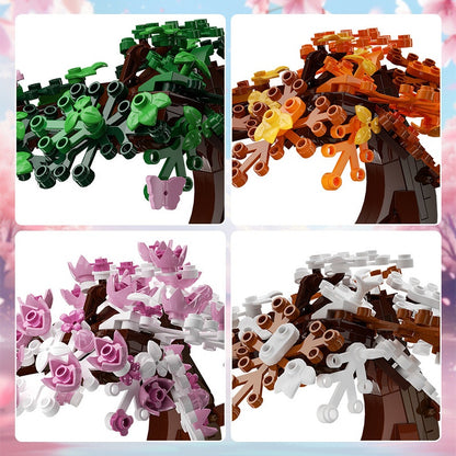 Four Seasons Bonsai MOC Building Kit | Seasonal Tree Display Model - 3