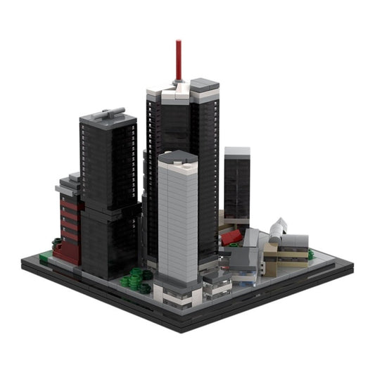 Frankfurt Main Skyline Neue Mainzer Straße Skyscraper Building Kit | LEGO-Compatible MOC - 1