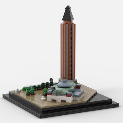 Frankfurt Messeturm & Festhalle MOC Skyline Building Kit | Architecture Model - 3