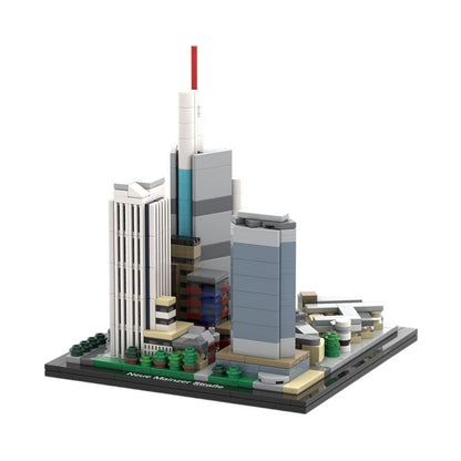 Frankfurt Neue Mainzer Strasse Skyline Building Kit | LEGO-Compatible MOC - 1