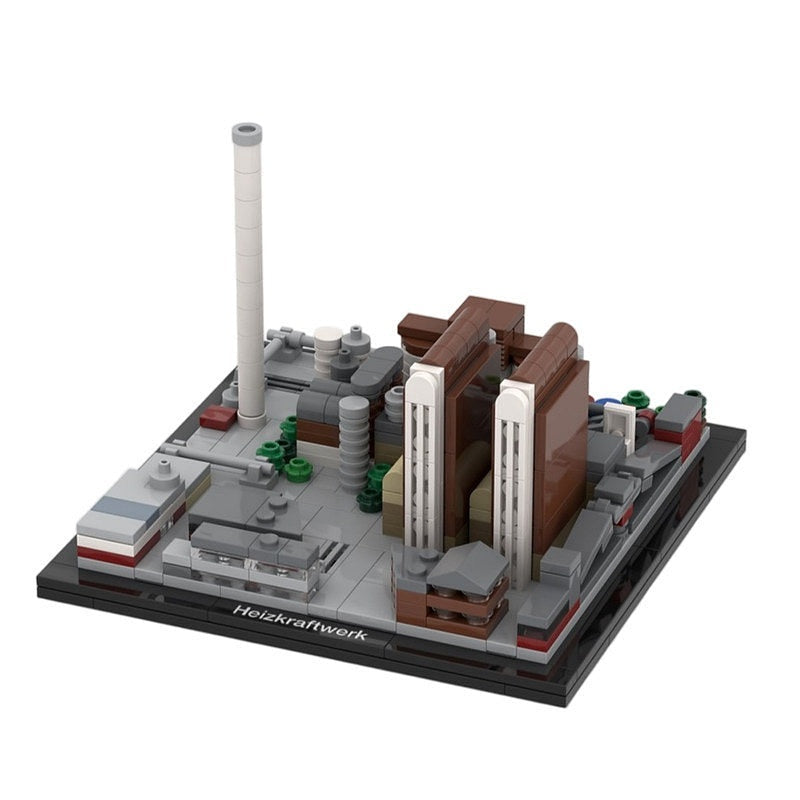 Frankfurt Power Plant Industrial Skyline MOC Building Kit - 1