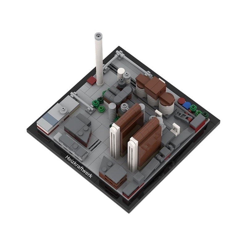 Frankfurt Power Plant Industrial Skyline MOC Building Kit - 4