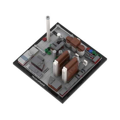 Frankfurt Power Plant Industrial Skyline MOC Building Kit - 4