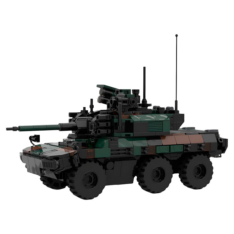 French EBRC 6x6 Armored Recon Vehicle MOC Building Kit - 1