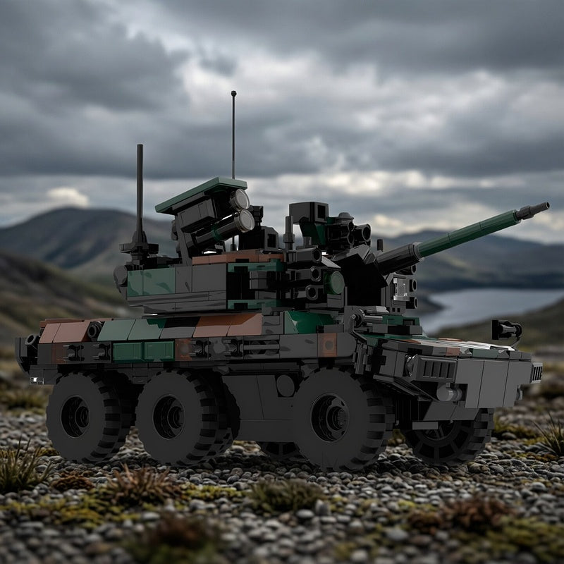 French EBRC 6x6 Armored Recon Vehicle MOC Building Kit - 2