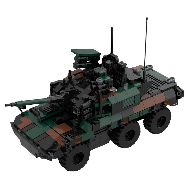 French EBRC 6x6 Armored Recon Vehicle MOC Building Kit - 5