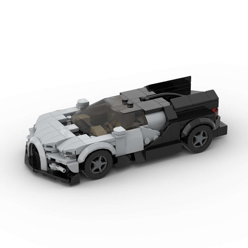 French V16 1775HP Hypercar Building Kit | LEGO-Compatible MOC - 1