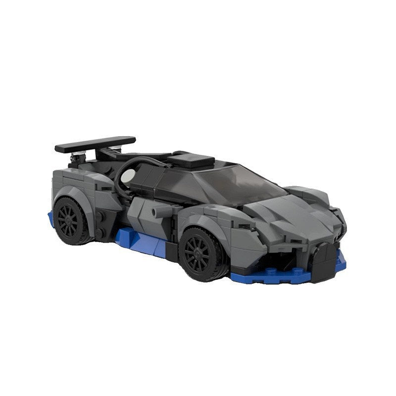 French Widebody Hypercar Racing Coupe Building Kit | 8-Wide LEGO-Compatible MOC - 3