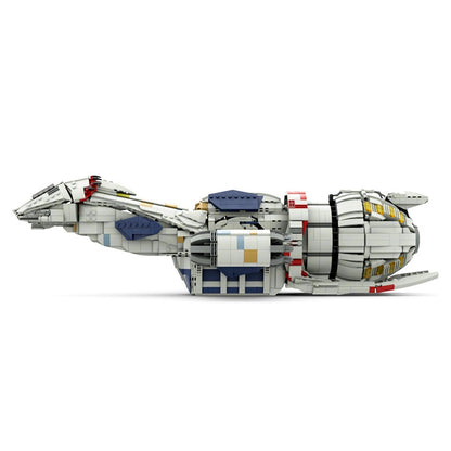 Frontier Space Cargo Transport Ship Building Kit |  Mid Scale LEGO-Compatible MOC - 5