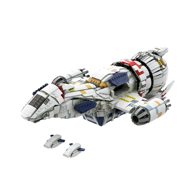 Frontier Space Cargo Transport Ship Building Kit |  Mid Scale LEGO-Compatible MOC - 7
