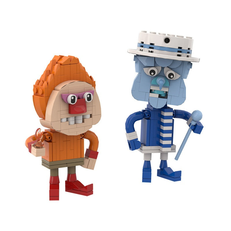 Frost & Flame Cube Character MOC Building Kit - 1