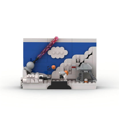 Frozen Ice Planet Postcard Building Kit |Compatible MOC - 3