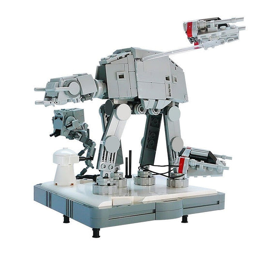 Frozen Planet Battle MOC Diorama Building Kit | Sci-Fi Ice Base - 1