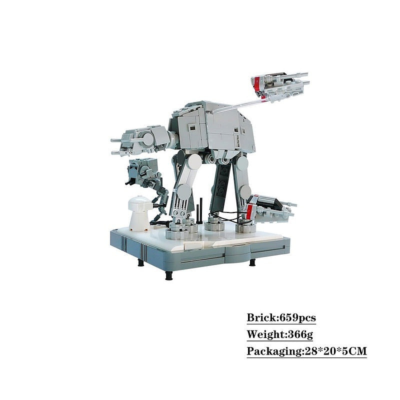 Frozen Planet Battle MOC Diorama Building Kit | Sci-Fi Ice Base - 2