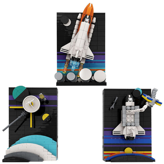 Further Space Exploration Postcards Building Kit | MOC-170937 - 1