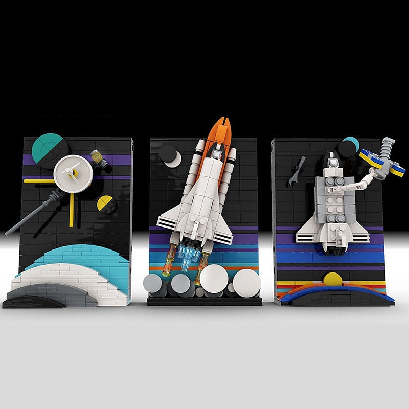 Further Space Exploration Postcards MOC Space Diorama Building Kit - 2