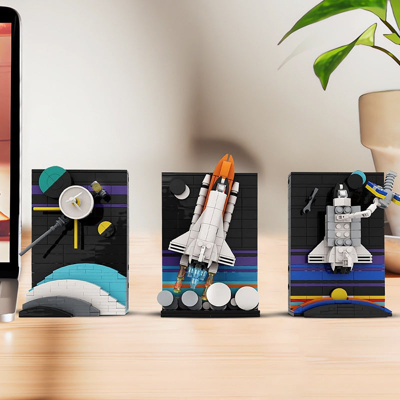Further Space Exploration Postcards MOC Space Diorama Building Kit - 3