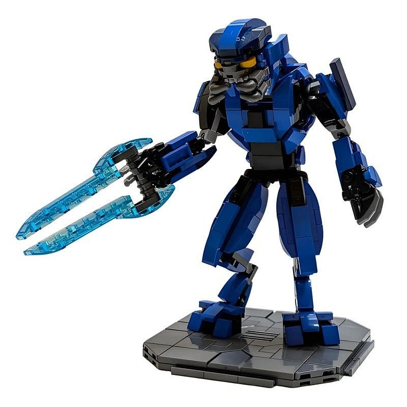 Futuristic Alien Mercenary MOC Warrior Character Building Kit - 1