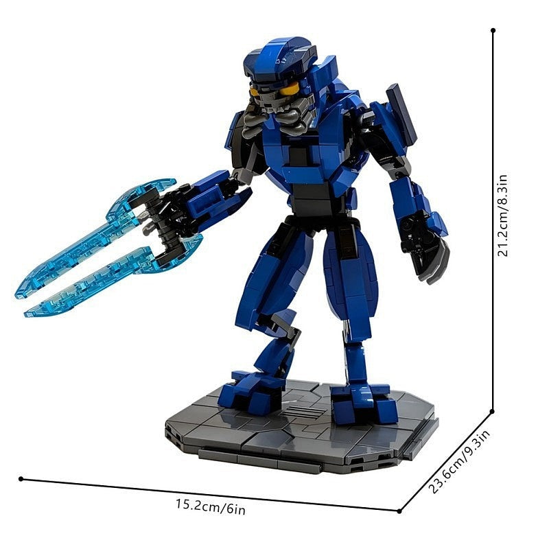 Futuristic Alien Mercenary MOC Warrior Character Building Kit - 3