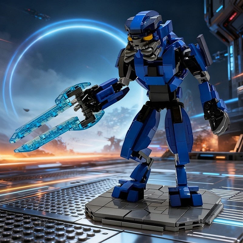 Futuristic Alien Mercenary MOC Warrior Character Building Kit - 4