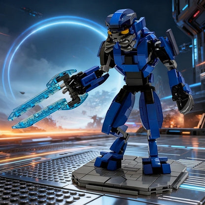 Futuristic Alien Mercenary MOC Warrior Character Building Kit - 4