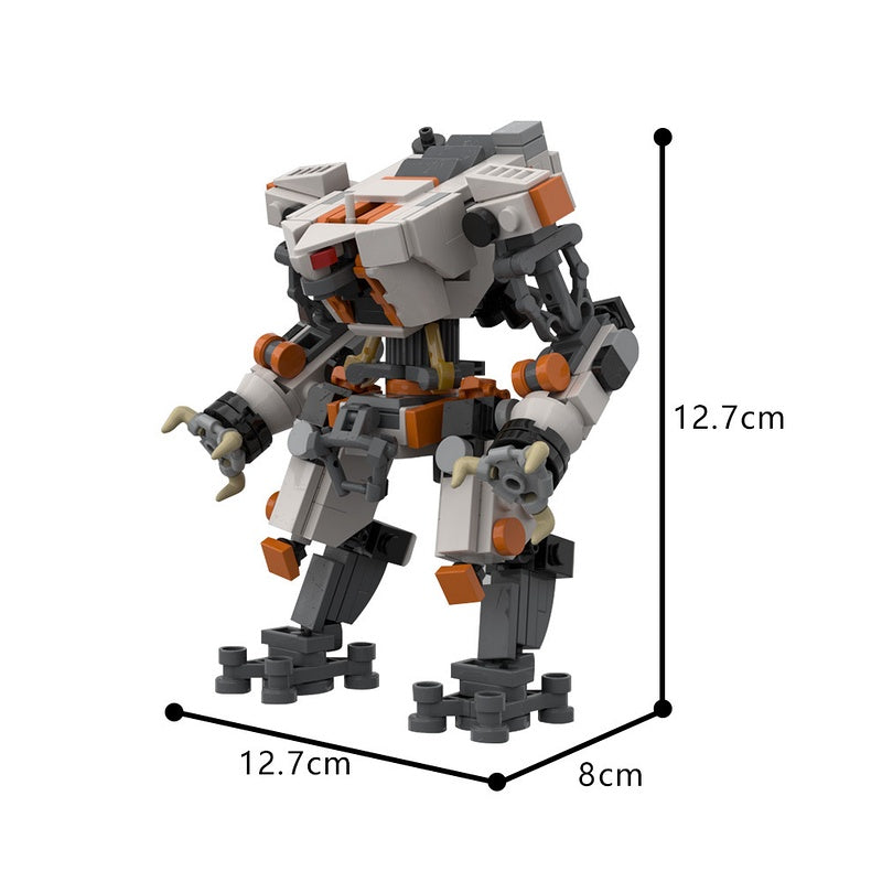 Futuristic Combat Mech Building Kit | LEGO-Compatible MOC - 4