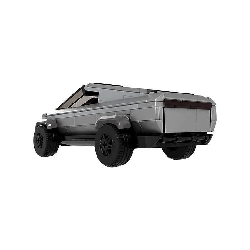 Futuristic Cyber Pickup Truck MOC Building Kit | Sci-Fi Vehicle Model - 10
