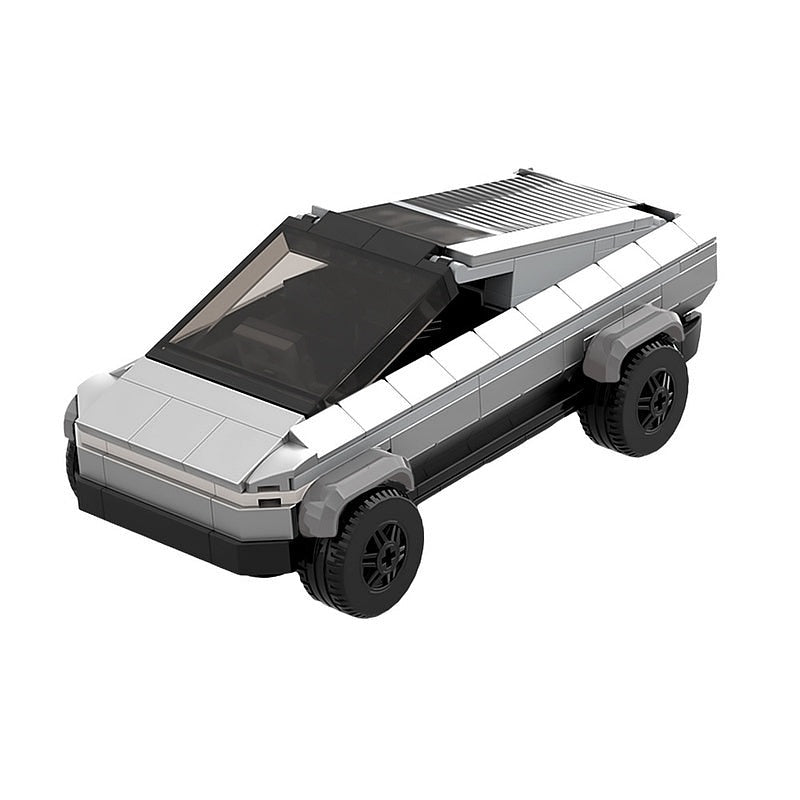 Futuristic Cyber Pickup Truck MOC Building Kit | Sci-Fi Vehicle Model - 7