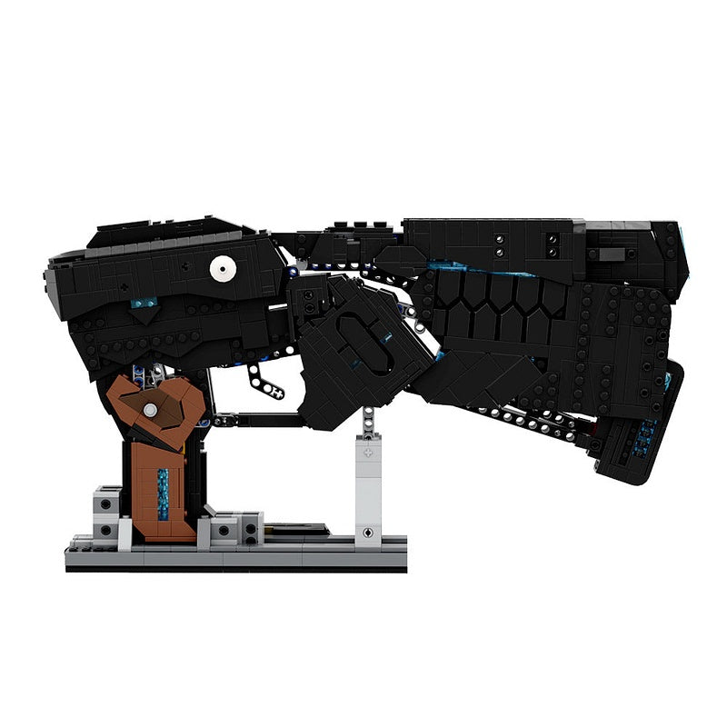 Futuristic Cyber Police Handgun MOC Building Kit | Sci-Fi Display Model - 1