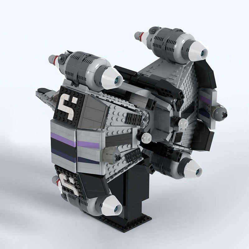 Futuristic Gunstar-Inspired Starfighter MOC Building Kit | Sci-Fi Spacecraft - 2