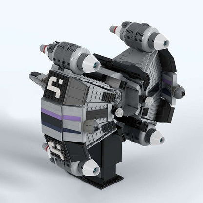Futuristic Gunstar-Inspired Starfighter MOC Building Kit | Sci-Fi Spacecraft - 2