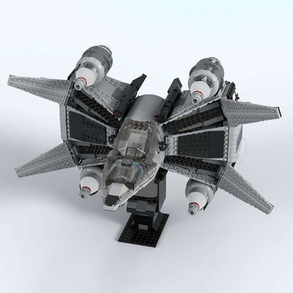 Futuristic Gunstar-Inspired Starfighter MOC Building Kit | Sci-Fi Spacecraft - 3