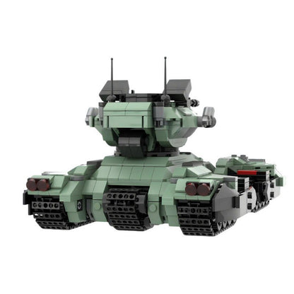 Futuristic Heavy Multi-Track Battle Tank Building Kit | LEGO-Compatible MOC - 3