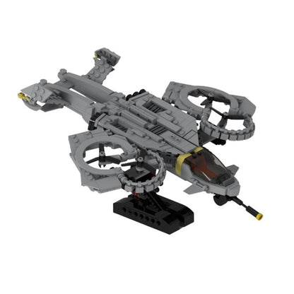 Futuristic Quad Rotor Sea Assault Helicopter Building Kit | LEGO-Compatible MOC - 1