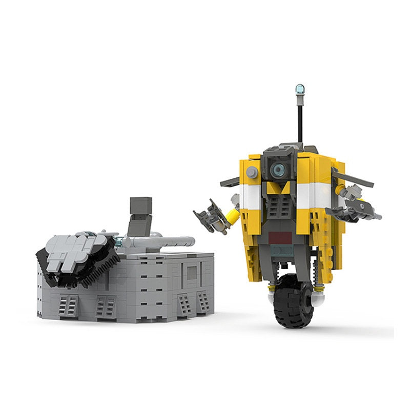 Futuristic Robot Character MOC Building Kit With Display Base - 2