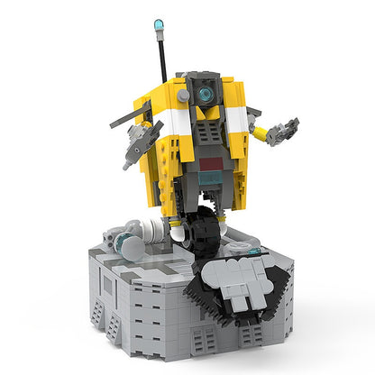Futuristic Robot Character MOC Building Kit With Display Base - 3