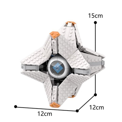 Futuristic Shell Drone MOC Mechanical Creature Building Kit With Stand - 2