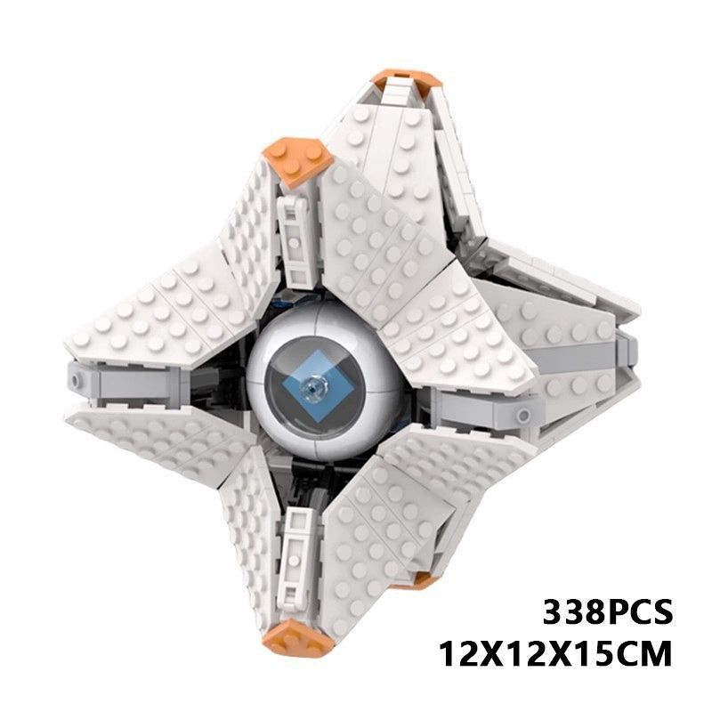 Futuristic Shell Drone MOC Mechanical Creature Building Kit With Stand - 3