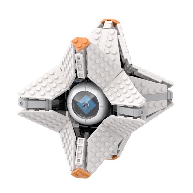 Futuristic Shell Drone MOC Mechanical Creature Building Kit With Stand - 4