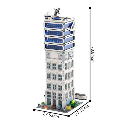 Futuristic Space Research Tower Modular MOC Building Kit - 2