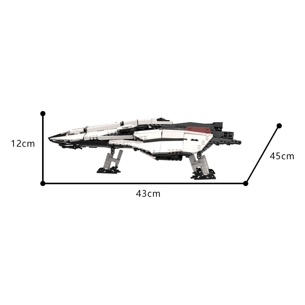 Futuristic Spacefighter Crusader Mercury MOC Building Kit | Compatible MOC - 4