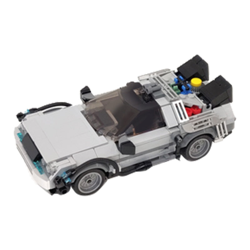 Futuristic Time Travel Car Building Kit | 8-Wide LEGO-Compatible MOC - 5
