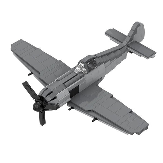 FW-190 Fighter Aircraft MOC Building Kit | WWII Plane Model 1:35 Scale - 1