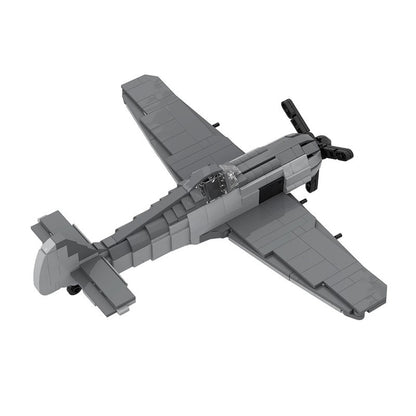 FW-190 Fighter Aircraft MOC Building Kit | WWII Plane Model 1:35 Scale - 3